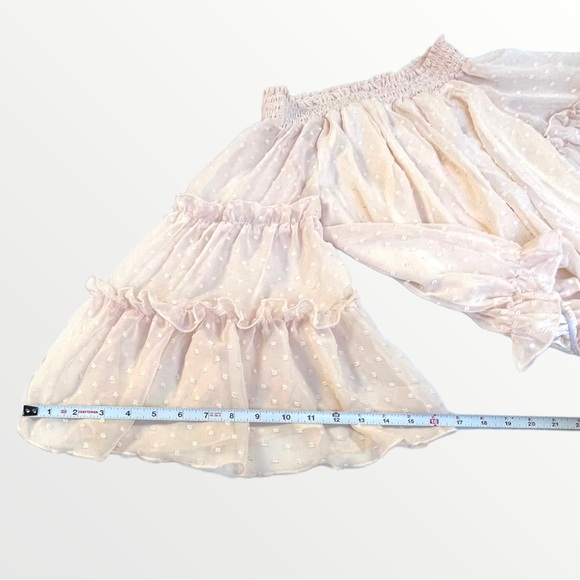 Puffy Loose Ruffle Blouse beige/cream - Picture 6 of 16